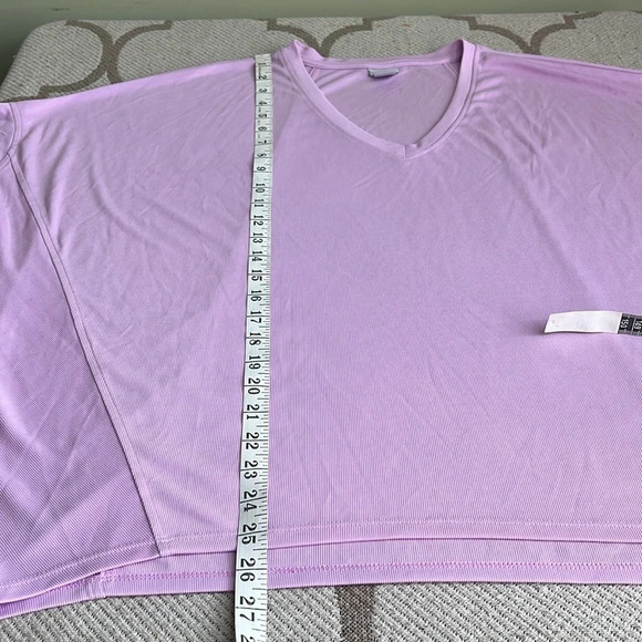 Chico’s lavender Sandwashed Wedge Tee - Picture 5 of 16